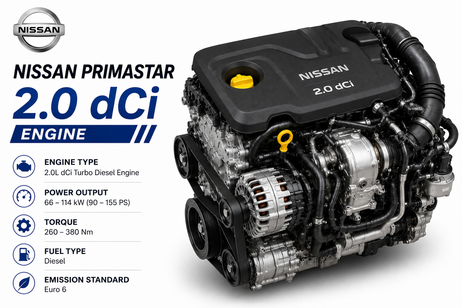 Nissan Primastar 2.0 dCi Engine
