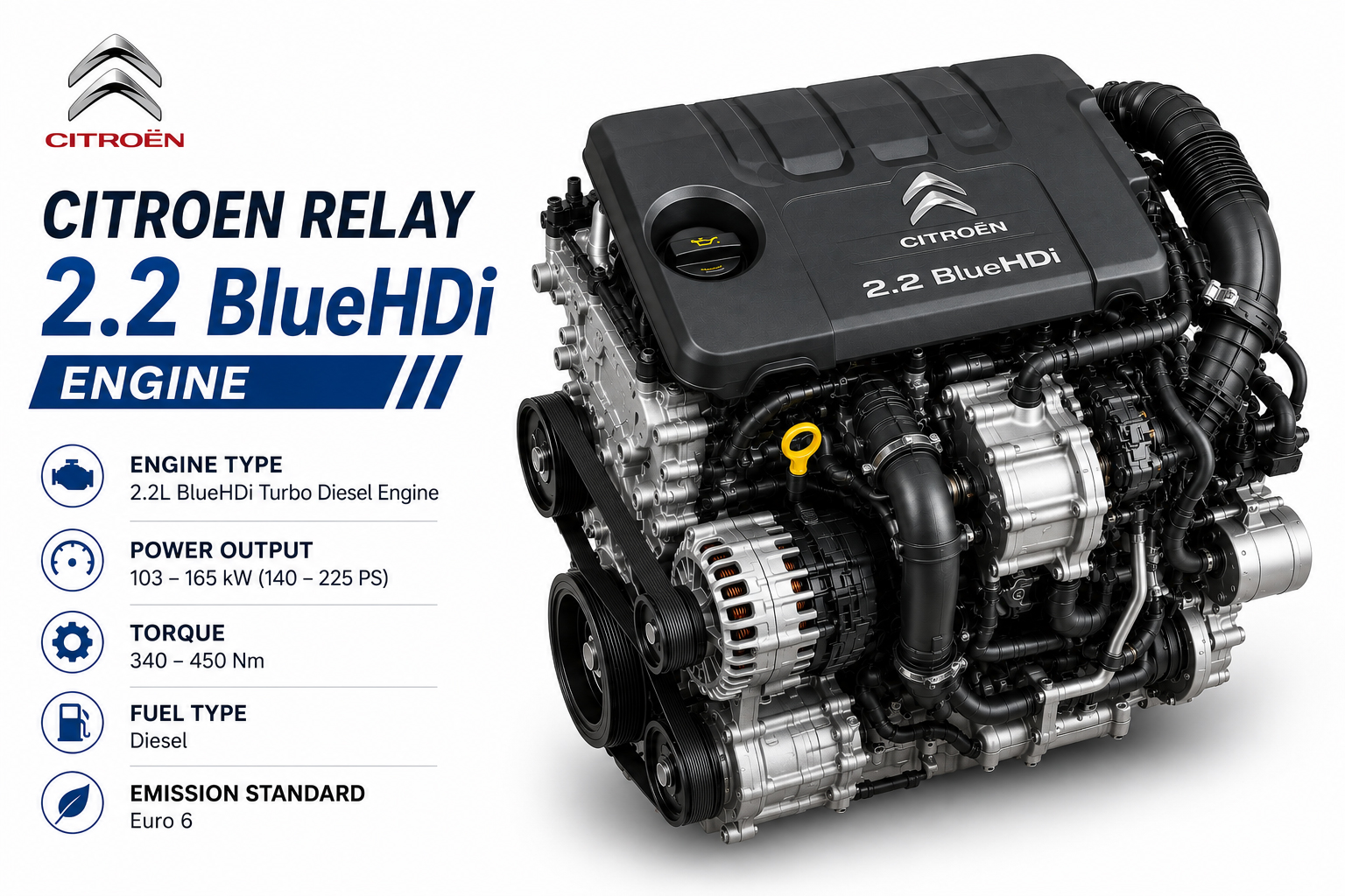 Citroën Relay 2.2 BlueHDi Engine
